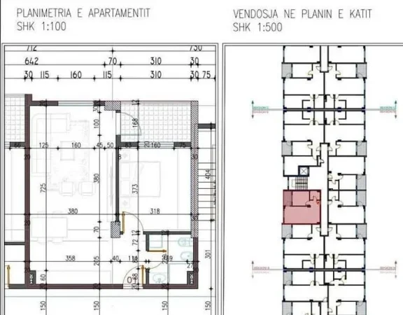 Tirane, shitet apartament 1+1 Kati 2, 70 m² 73.000 € (Paskuqan)