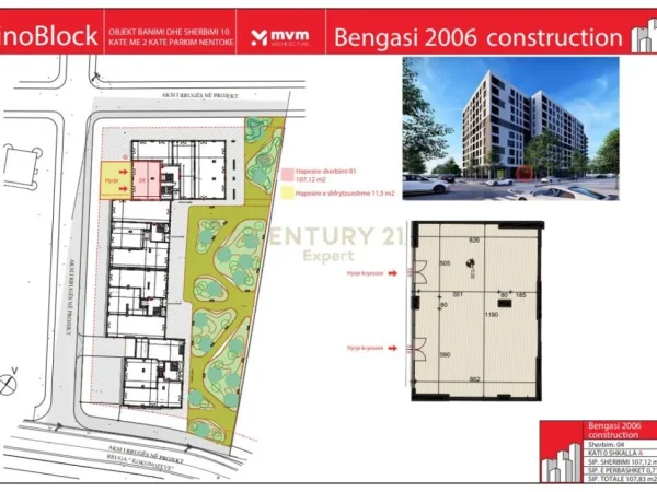 Tirane, shes ambjent biznesi , 298 m² (Kinoblock)