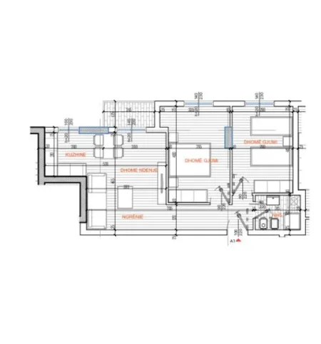 Tirane, shitet apartament 2+1 Kati 2, 82 m² 147.600 € (RRUGA E KAVAJES)