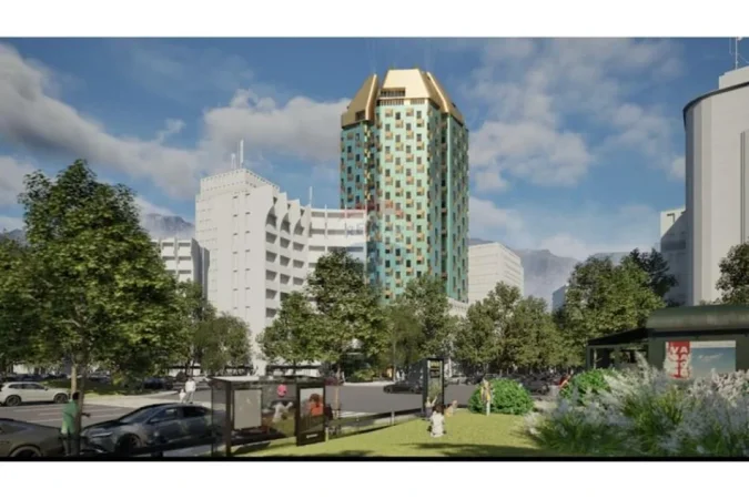 Tirane, shitet apartament 1+1+Ballkon Kati 11, 75 m² 215.000 € (Pazari i ri)