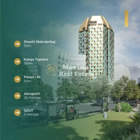 Tirane, shitet apartament 1+1 Kati 12, 75 m² 300.000 € (Sheshi Skenderbej)