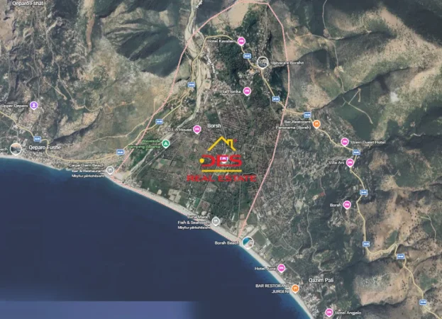 Borsh, shitet toke ne bregdet , 1.800 m² (Borsh)