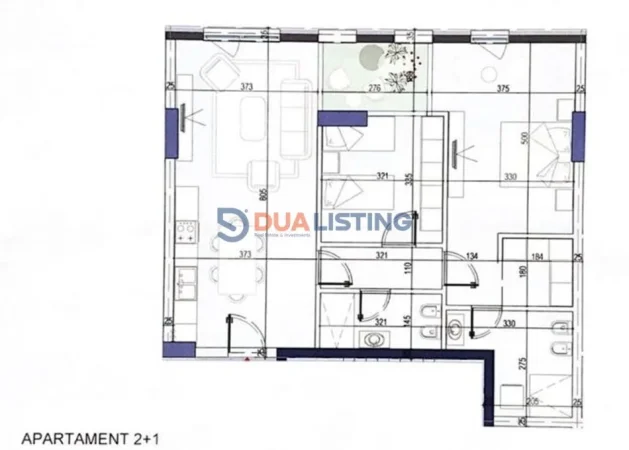 Tirane, shes apartament 2+1+Aneks+Ballkon Kati 6, 116 m² 313.200 € (White Tower,Komuna e Parisit)