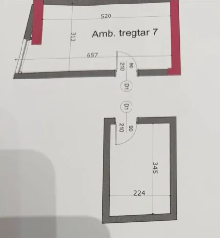Tirane, shitet dyqan Kati 0, 30 m² 95.000 € (KOMUNA E PARISIT)