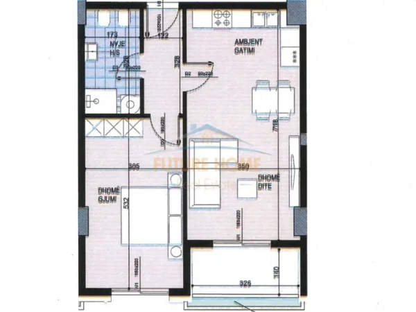 Tirane, shitet apartament 2+1+Ballkon Kati 4, 85 m² 127.500 € (Fusha e Aviacionit, Tiranë.)