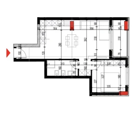 Tirane, shitet apartament 1+1+Ballkon , 72 m² 75.000 € (Platinium 2 Residence, Paskuqan)