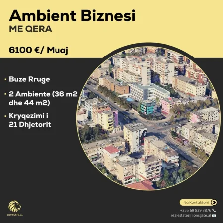 Tirane, jepet me qera ambjent biznesi , 80 m² 6.100 € 
