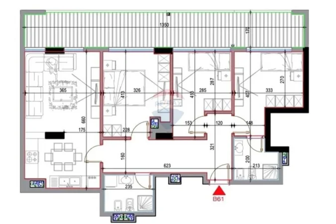 Tirane, shitet apartament 3+1+Ballkon Kati 7, 137 m² 163.440 € 