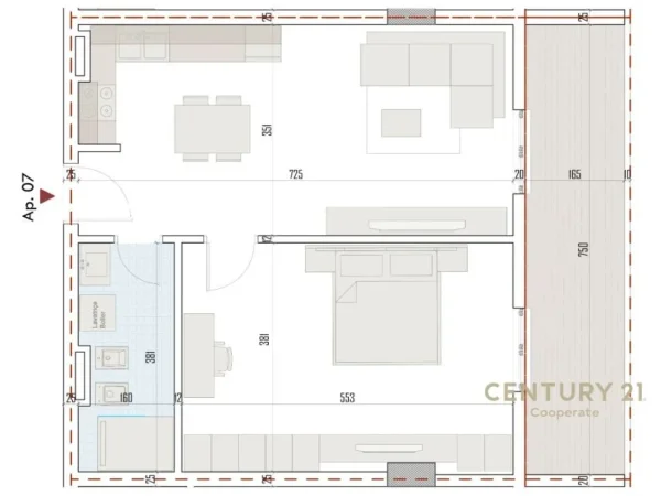 Tirane, shitet apartament 1+1 Kati 2, 67 m² 66.500 € (Paskuqan)