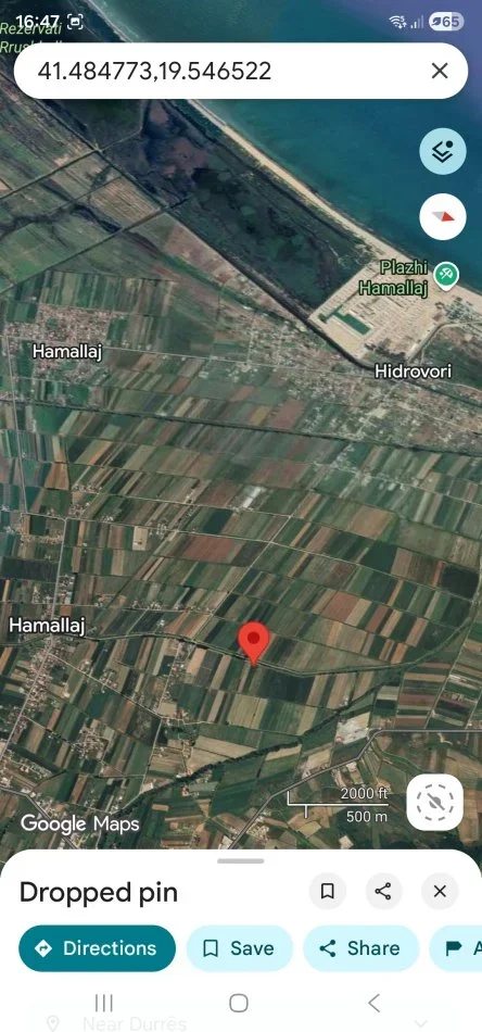 Durres, toke , 42.000 m² 13 €/m²(Hamallaj)