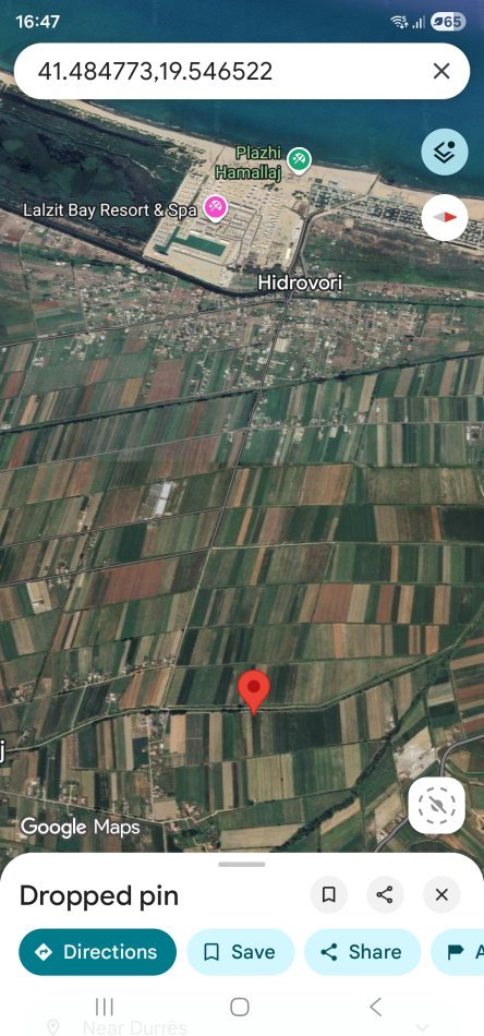 Durres, toke , 42.000 m² 13 €/m²(Hamallaj)