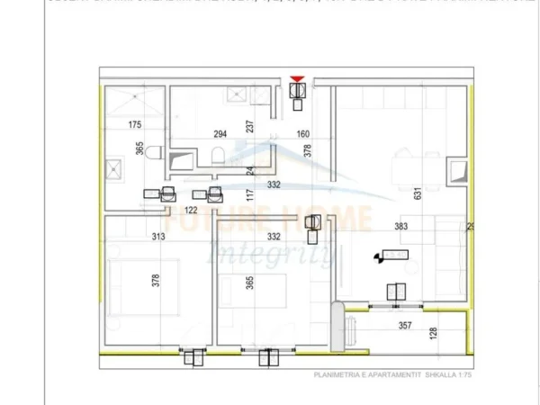 Shitet, Apartament 2+1+2+Post Parkimi, Splendor Residence, 163.800 €