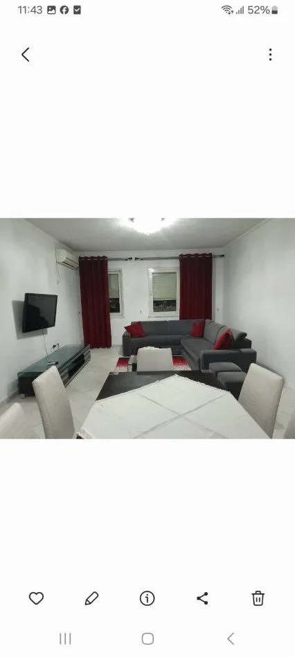 Tirane, jepet me qera apartament 2+1+Ballkon Kati 8, 112 m² 550 € (YZBERISHT)