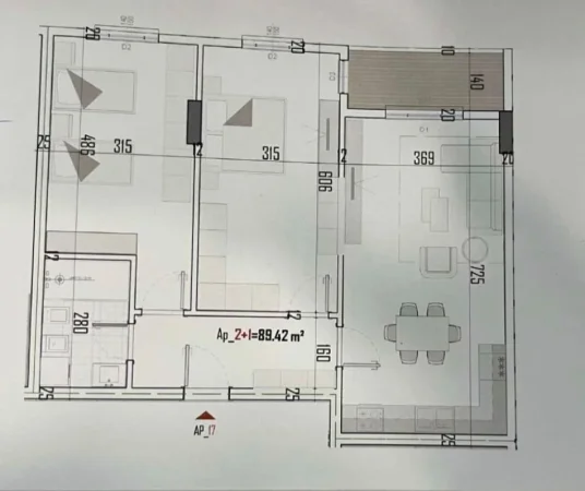 Tirane, shitet apartament 2+1 Kati 2, 105 m² 84.500 € (KAMEZ)