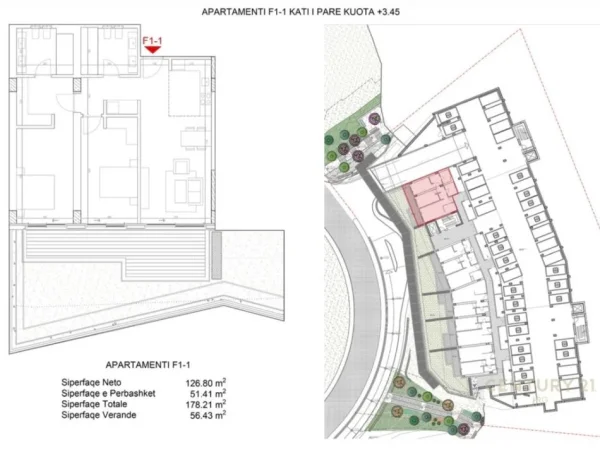 Vlore, shitet apartament 2+1 , 178 m² 715.000 € (Green Coast 2)