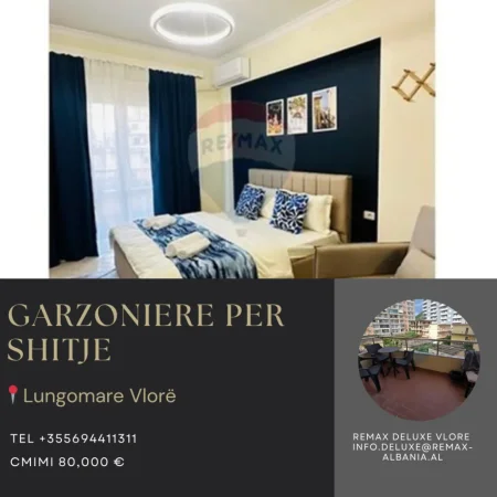 Vlore - Lungomare, shitet garsonier 1+1 , 39 m² 80.000 € (Rruga Dhimitër Konomi, Vlore)