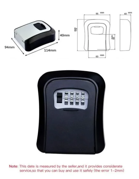 METAL 100% KUTI CELESASH 🗝️🔑 ME KOD (4 SHIFRA ****) Airbnb, Booking