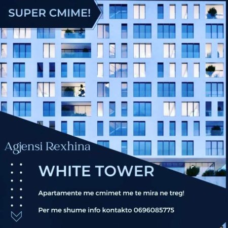 Tirane, shes apartament 2+1 120 m² 1.600 Euro/m2 (WHITE TOWER, KOMUNA E PARISIT)