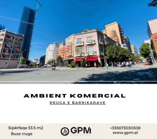 Tirane, shitet ambjent biznesi Kati 0, 53.5  m² 175.000 Euro  ne Rrugen e Barrikadave