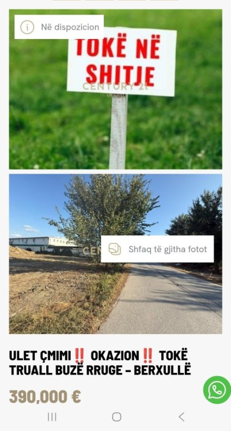 Tirane, truall , 5.000 m² 390.000 € (Berxulle)