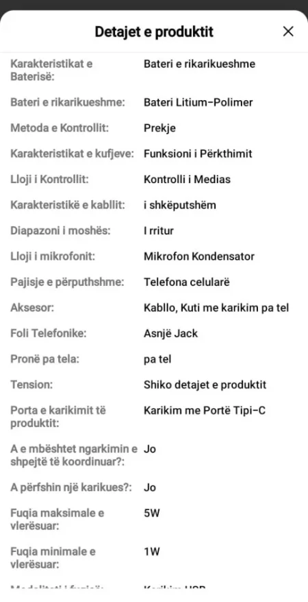 Durres, KUFJE ME BLUETOOTH V5.4 TE REJA NE KUTI+SMART WATCH FALAS