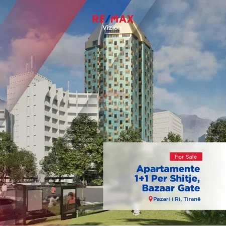 Tirane, shitet apartament 1+1+Ballkon Kati 6, 75 m² 210.000 € (Pazari i Ri)