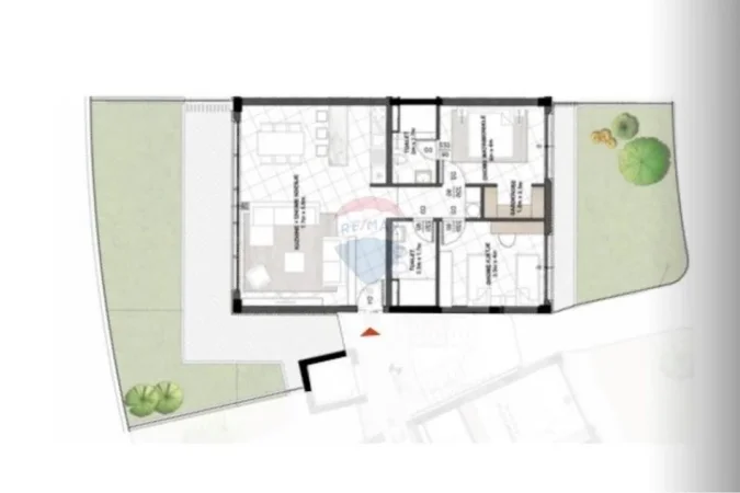 Apartament ne shitje, 2+1 me oborr, prane TEG! (309'000 Euro)