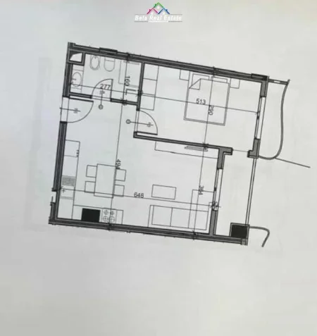 Tirane, shes apartament 1+1 Kati 6, 73 m² 88.000 € (Rruga Mehmet Gjevori)