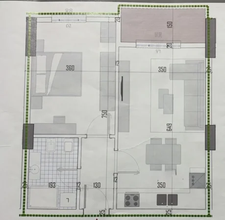 Tirane, shitet apartament 1+1+Ballkon , 70 m² 88.100 € (Instituti, Arborea Residence)