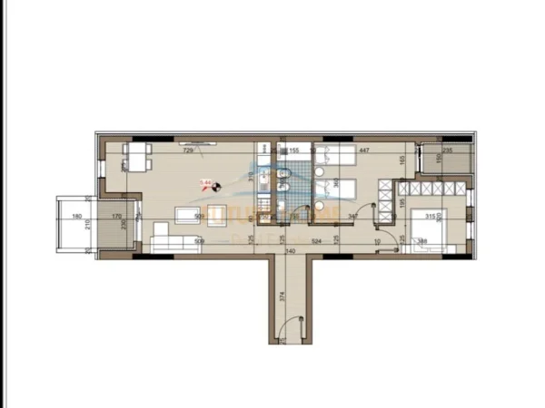 Tirane, shes apartament 2+1+Ballkon Kati 1, 115 m² 92.544 € 
