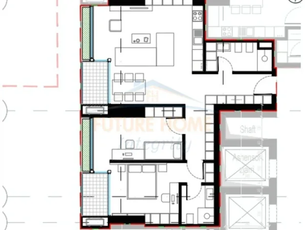 Tirane, shes apartament 2+1+Ballkon Kati 14, 126 m² 240.000 € 
