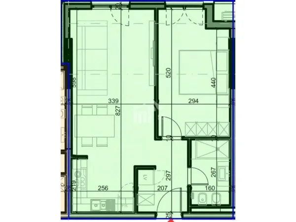 Tirane, shitet apartament 1+1 Kati 0, 68 m² 191.000 € (REZIDENCA “1000 ISLANDS”, PRANË TEG)