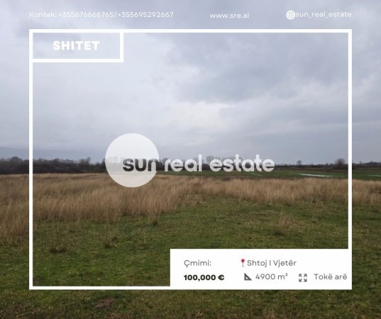 Shkoder, shitet toke , 4.900 m² 100.000 € (SHTOJ I VJETER)