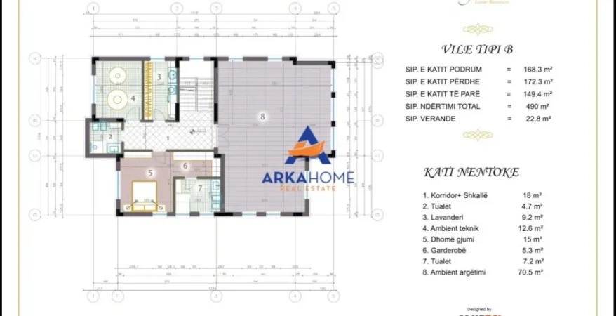 Tirane, shitet Vile 3 Katshe Kati 3, 517 m² 1.600.000 € 