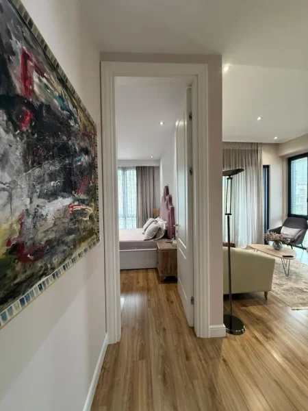 Tirane, jepet me qera apartament 2+1+Ballkon Kati 6, 1.500 € (Park Gate, Rruga e Elbasanit)