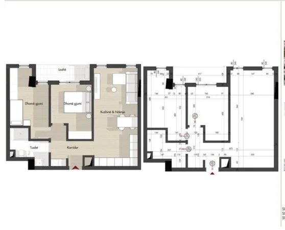 Tirane, shes apartament 2+1 Kati 2, 101 m² 189.750 € (Rruga e Kokonozëve, Splendor Residencë)