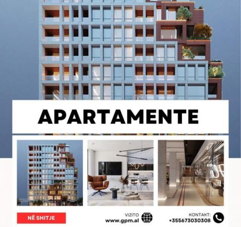 Tirane, shitet apartament 1+1 Kati 6, 82 m² 3.200 Euro/m2 ne Bllok