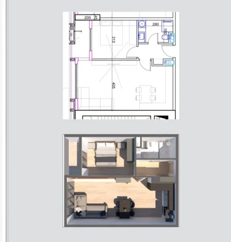 Tirane, shitet apartament 1+1 Kati 11, 81 m² 198.500 € (Rruga Bilal Golemi)