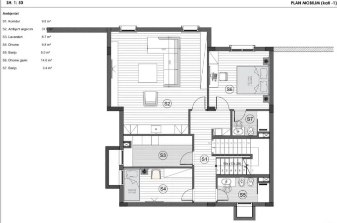 Tirane, shes Vile 2 Katshe Kati 2, 351 m² 980.000 € (Rolling Hills Liqeni)