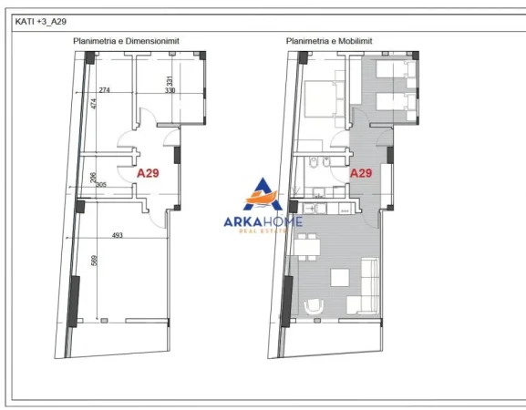 Pogradec, shitet apartament 2+1+Ballkon Kati 3, 89 m² 98.736 € 
