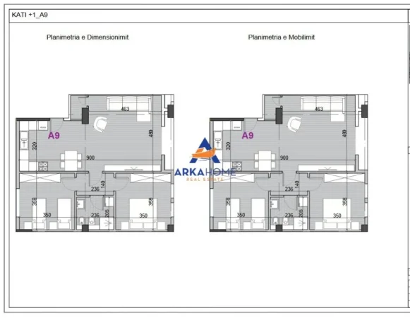 Pogradec, shitet apartament 2+1 Kati 1, 94 m² 104.203 € 