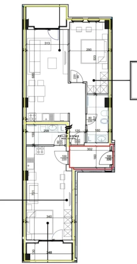 SHITET APARTAMENT 1+1 DHE GARSONIERE LAPRAKE 190.000 EURO