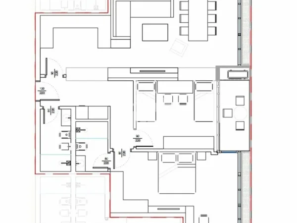 Tirane, shitet apartament 2+1 Kati 4, 124 m² 261.000 € (“LION PARK” 2, RRUGA “DRITAN HOXHA”)