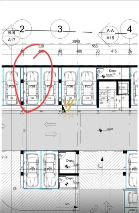 Tirane, shitet garazh | post parkimi Kati -2, 15 m² 31.000 € (RRUGA DERVISH HEKALI)