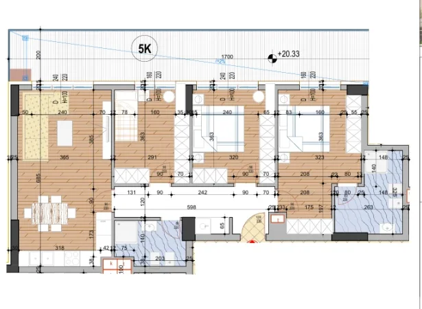 Tirane, shitet apartament 3+1 , 113 m² 240.334 € (Laprake)
