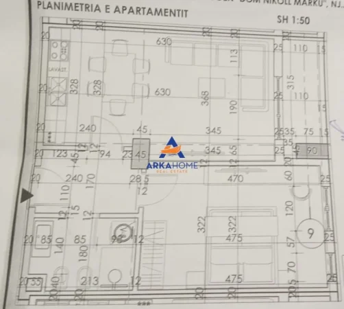 Tirane, shitet apartament 1+1+Ballkon Kati 1, 67 m² 103.850 € 