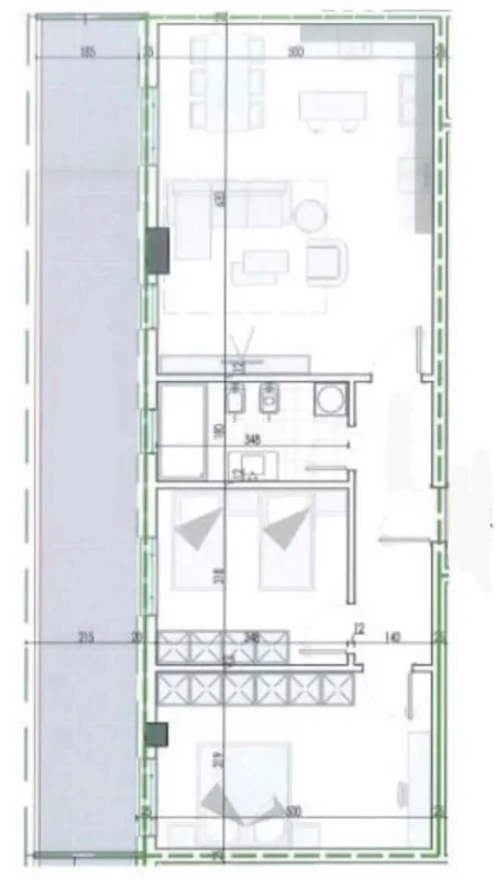 Tirane, shitet apartament 2+1 Kati 8, 126 m² 93.492 € (Kamez.)