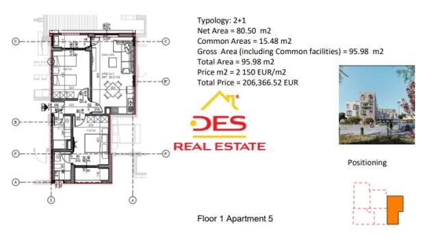 Vlore, shitet apartament 2.000 Euro/m2 (Radhimë,Vlorë)