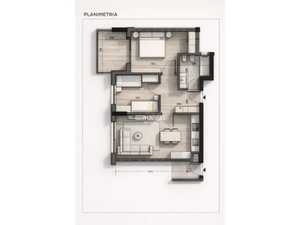 Tirane, shitet apartament 2+1 Kati 7, 83 m² 120.350 € (Kompleksi Ajka,Rruga 5 Maji)