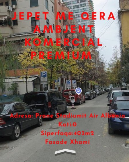Tirane, jepet me qera ambjent biznesi Kati 0, 403 m² 7.000 € (Rruga Themistokli Germenji)